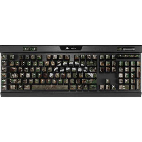 NFL Los Angeles Chargers Realtree Xtra Green Camo K95 RGB PLATINUM Mechanical Gaming Keyboard Skin