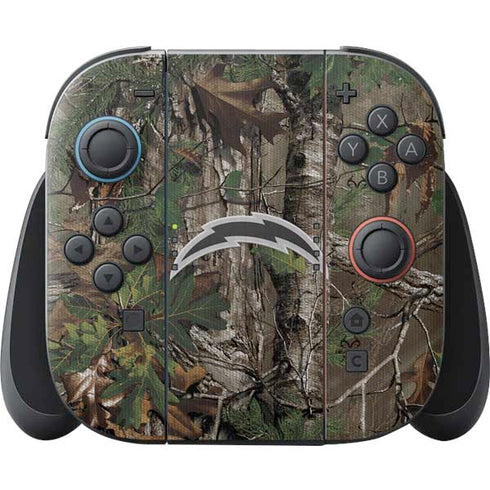 NFL Los Angeles Chargers Realtree Xtra Green Camo Nintendo Skins