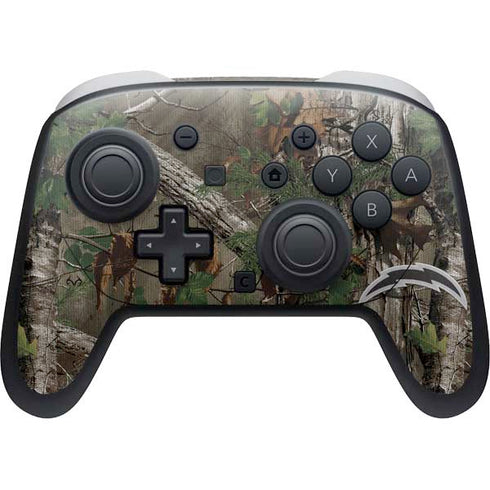 NFL Los Angeles Chargers Realtree Xtra Green Camo Nintendo Skins