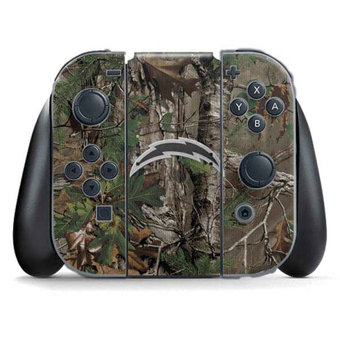 NFL Los Angeles Chargers Realtree Xtra Green Camo Nintendo Skins