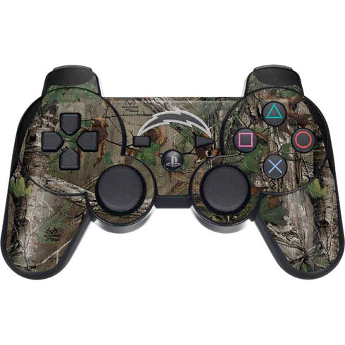 NFL Los Angeles Chargers Realtree Xtra Green Camo PS3 Dual Shock wireless controller Skin