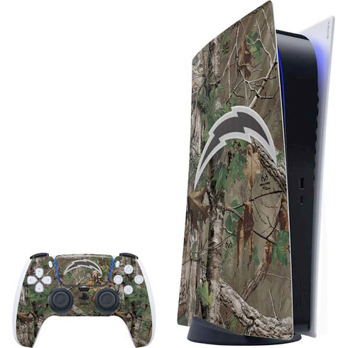 NFL Los Angeles Chargers Realtree Xtra Green Camo PlayStation PS5 Skins