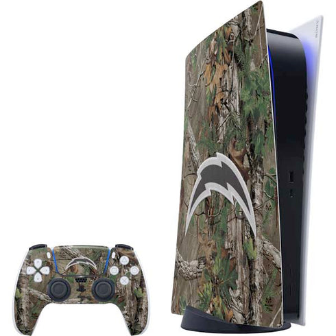 NFL Los Angeles Chargers Realtree Xtra Green Camo PlayStation PS5 Skins