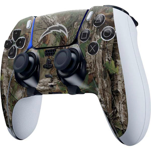 NFL Los Angeles Chargers Realtree Xtra Green Camo PS5 DualSense Edge Pro Controller Skin
