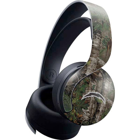NFL Los Angeles Chargers Realtree Xtra Green Camo PULSE 3D Wireless Headset for PS5 Skin