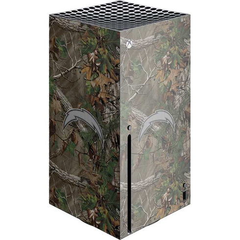 NFL Los Angeles Chargers Realtree Xtra Green Camo Xbox Series X Skins