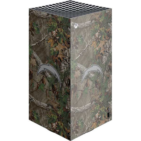 NFL Los Angeles Chargers Realtree Xtra Green Camo XBox Series X Digital Edition Console Skin
