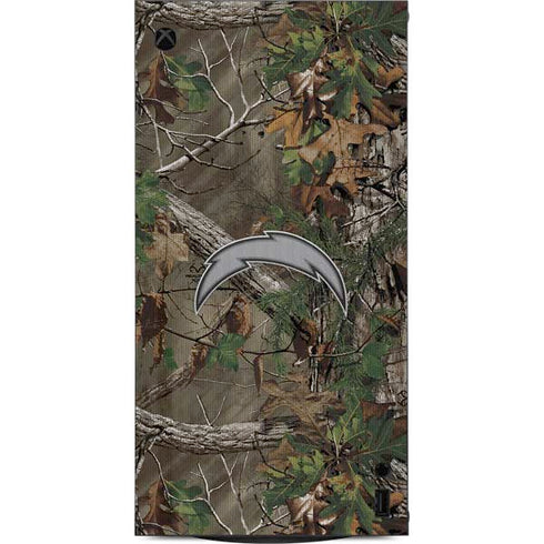 NFL Los Angeles Chargers Realtree Xtra Green Camo XBox Series X Digital Edition Console Skin