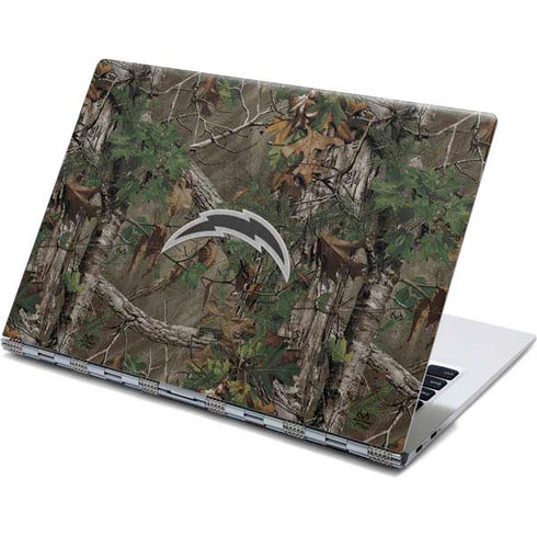 NFL Los Angeles Chargers Realtree Xtra Green Camo Yoga 910 2-in-1 14in Touch-Screen Skin