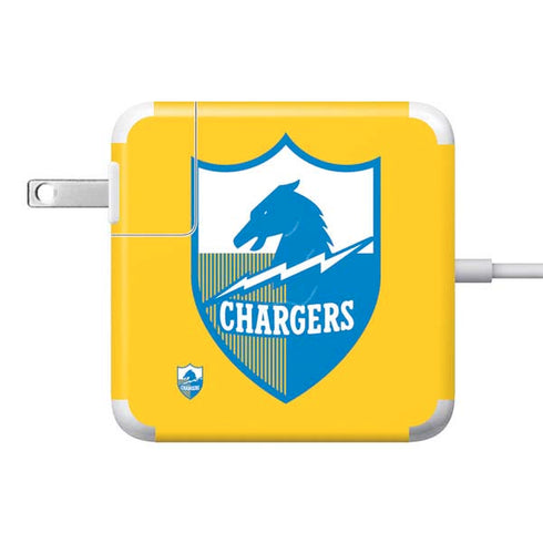 NFL Los Angeles Chargers Retro Logo 85W Power Adapter (15 and 17 inch MacBook Pro Charger) Skin