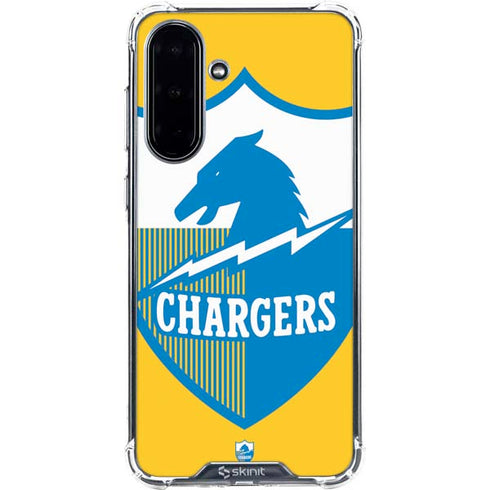 NFL Los Angeles Chargers Retro Logo Galaxy A36 5G Clear Case