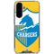 NFL Los Angeles Chargers Retro Logo Galaxy A36 5G Clear Case