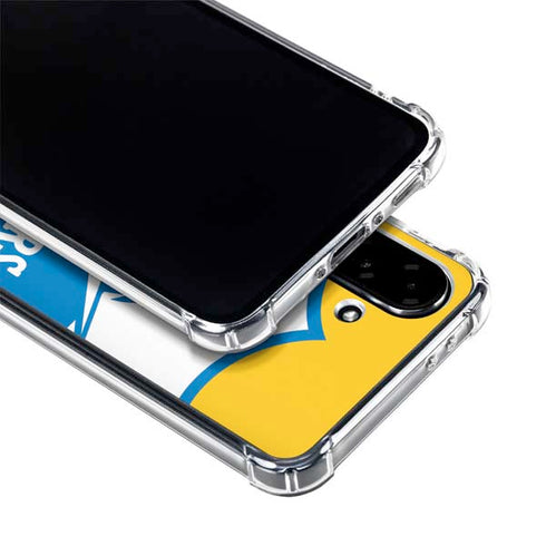 NFL Los Angeles Chargers Retro Logo Galaxy A36 5G Clear Case