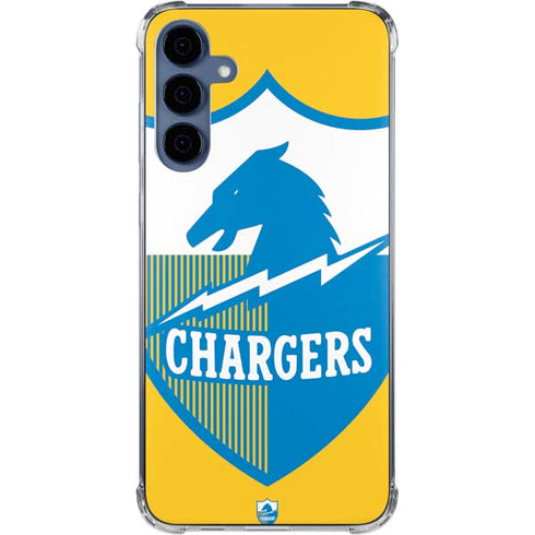 NFL Los Angeles Chargers Retro Logo Galaxy A55 5G Clear Case