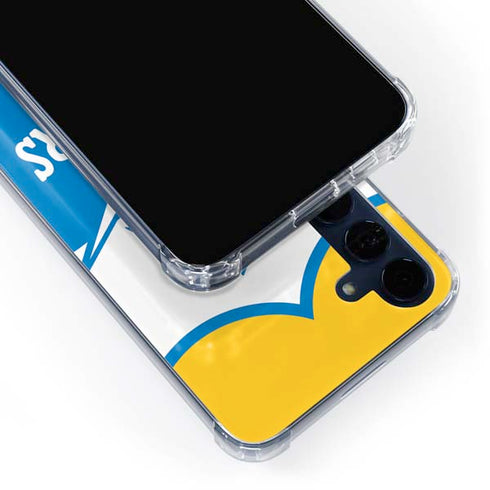 NFL Los Angeles Chargers Retro Logo Galaxy A55 5G Clear Case