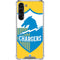 NFL Los Angeles Chargers Retro Logo Galaxy S24 FE Clear Case