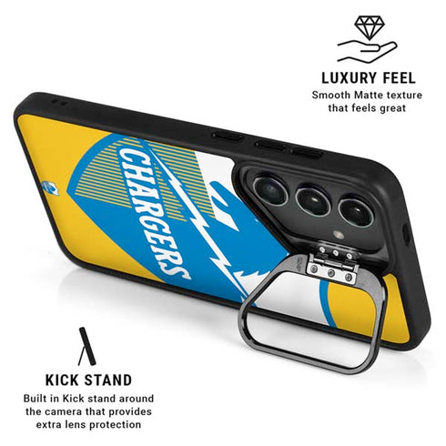 NFL Los Angeles Chargers Retro Logo Galaxy S25 Plus Kickstand Case