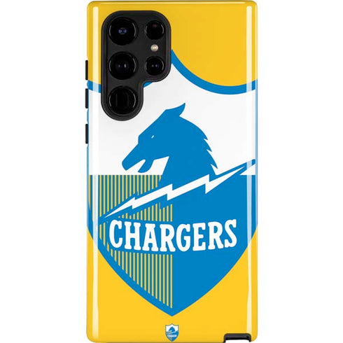 NFL Los Angeles Chargers Retro Logo Galaxy S25 Ultra Impact Case