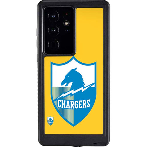 NFL Los Angeles Chargers Retro Logo Galaxy S24 Ultra Waterproof Case