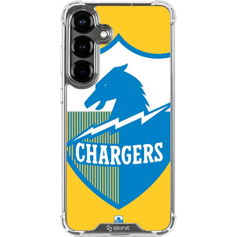 NFL Los Angeles Chargers Retro Logo Galaxy S26 Plus Clear Case