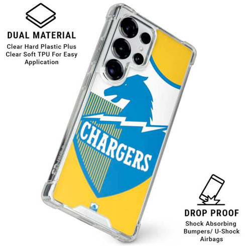 NFL Los Angeles Chargers Retro Logo Galaxy S26 Ultra Clear Case