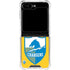 NFL Los Angeles Chargers Retro Logo Galaxy Z Flip6 Clear Case