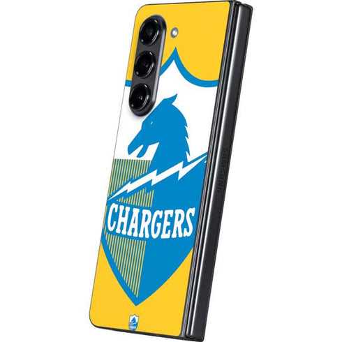 NFL Los Angeles Chargers Retro Logo Galaxy Z Fold5 5G Skin