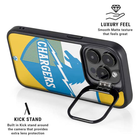 NFL Los Angeles Chargers Retro Logo iPhone 14 Pro Max Kickstand Case