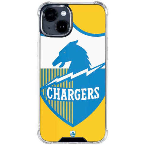 NFL Los Angeles Chargers Retro Logo iPhone 15 Clear Case
