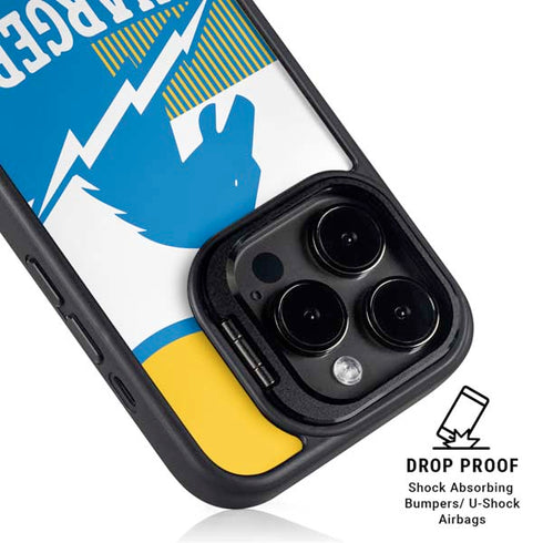 NFL Los Angeles Chargers Retro Logo iPhone 15 Pro Max Kickstand Case