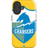 NFL Los Angeles Chargers Retro Logo iPhone 16 Magsafe Impact Case