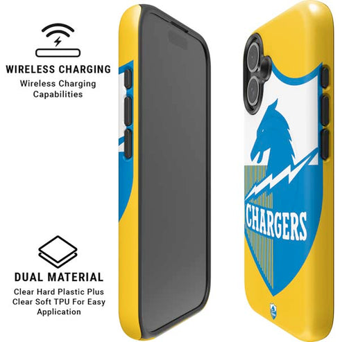 NFL Los Angeles Chargers Retro Logo iPhone 16 Magsafe Impact Case