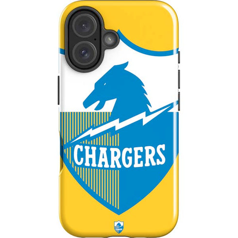 NFL Los Angeles Chargers Retro Logo iPhone 16 Plus Impact Case