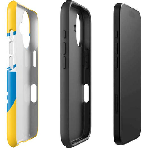 NFL Los Angeles Chargers Retro Logo iPhone 16 Plus Impact Case