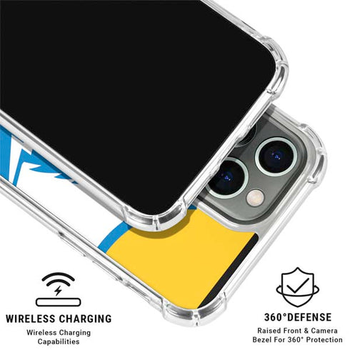 NFL Los Angeles Chargers Retro Logo iPhone 16 Pro Max Clear Case