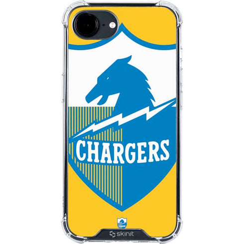 NFL Los Angeles Chargers Retro Logo iPhone 16e Clear Case