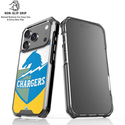 NFL Los Angeles Chargers Retro Logo iPhone 18 Pro Clear Case