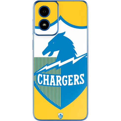 NFL Los Angeles Chargers Retro Logo Moto G Play 4G (2024) Skin