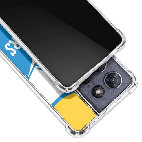 NFL Los Angeles Chargers Retro Logo Moto G Power 5G (2025) Clear Case