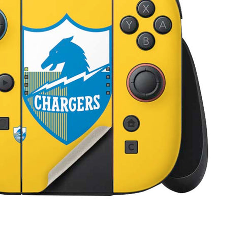NFL Los Angeles Chargers Retro Logo Nintendo Switch 2 (2025) Joy-Con Controller Skin