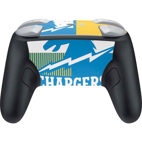 NFL Los Angeles Chargers Retro Logo Nintendo Switch 2 (2025) Pro Controller Skin