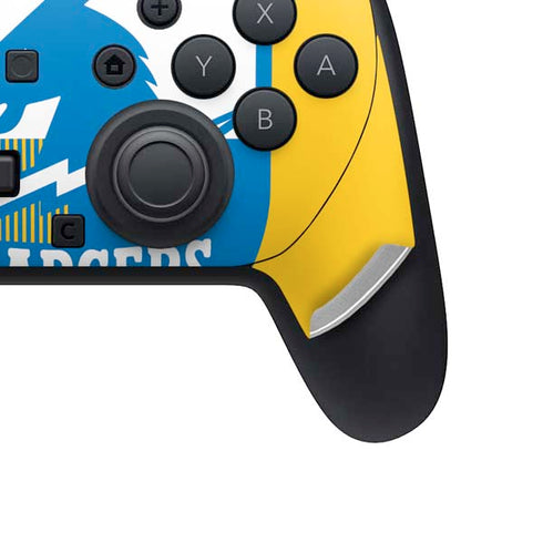 NFL Los Angeles Chargers Retro Logo Nintendo Switch 2 (2025) Pro Controller Skin