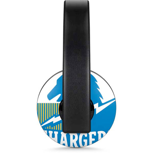 NFL Los Angeles Chargers Retro Logo PlayStation 4 Gold Wireless Headset Skin