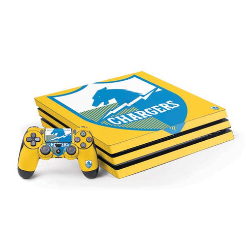 NFL Los Angeles Chargers Retro Logo PlayStation PS4 Skins