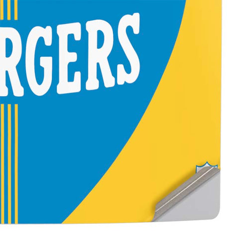 NFL Los Angeles Chargers Retro Logo PS5 Slim Digital Edition Console Skin