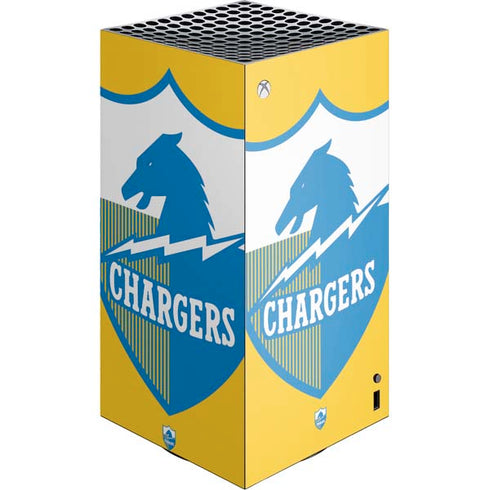 NFL Los Angeles Chargers Retro Logo XBox Series X Digital Edition Console Skin