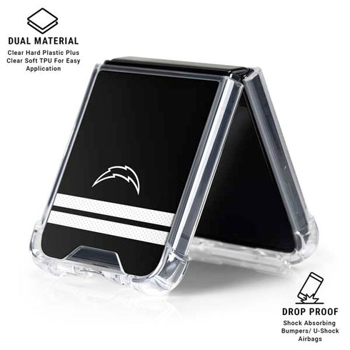 NFL Los Angeles Chargers Shutout Galaxy Z Flip6 Clear Case