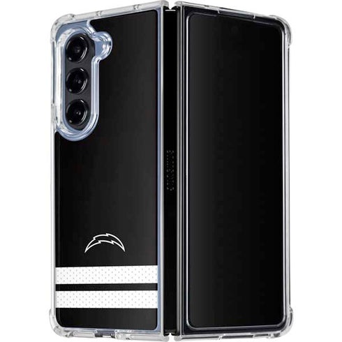 NFL Los Angeles Chargers Shutout Galaxy Z Fold5 5G Clear Case