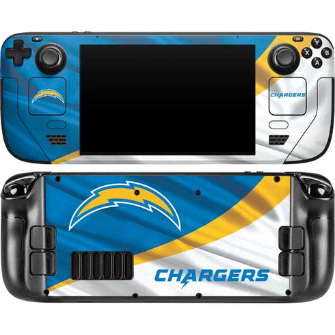 NFL Los Angeles Chargers Steam Deck Handheld Gaming Computer OLED Skin