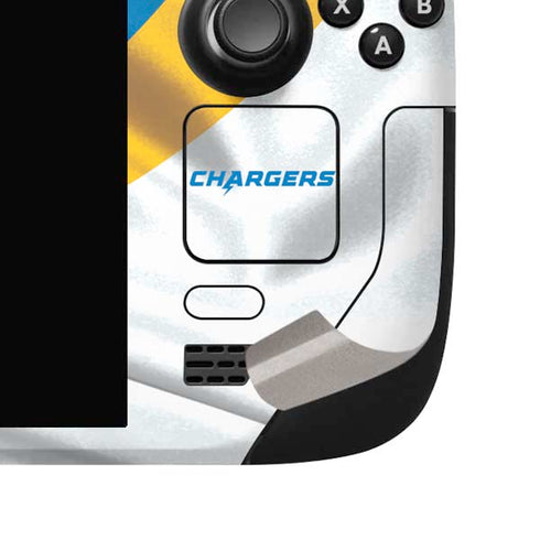 NFL Los Angeles Chargers Steam Deck Handheld Gaming Computer OLED Skin